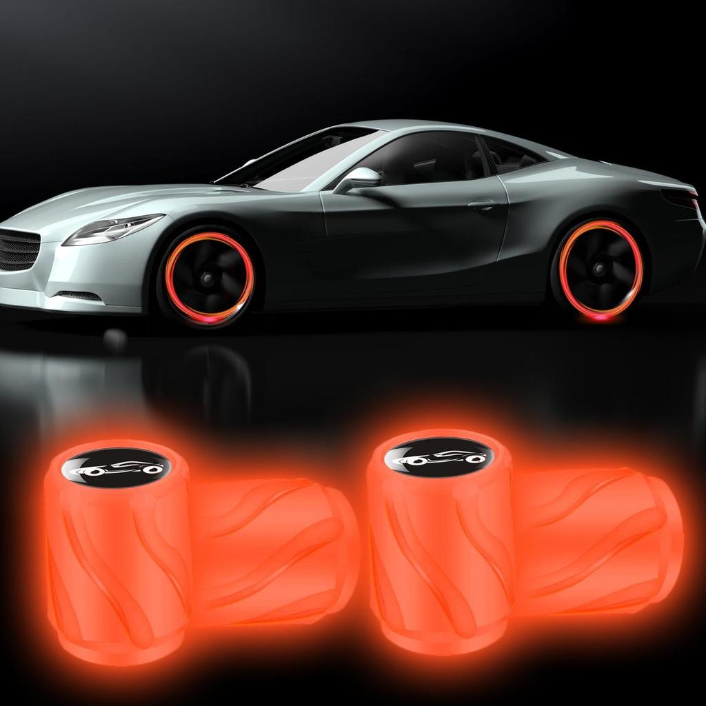 Tire Valve Stem Cap, 8 Pieces, Luminous Light, Tire Valve