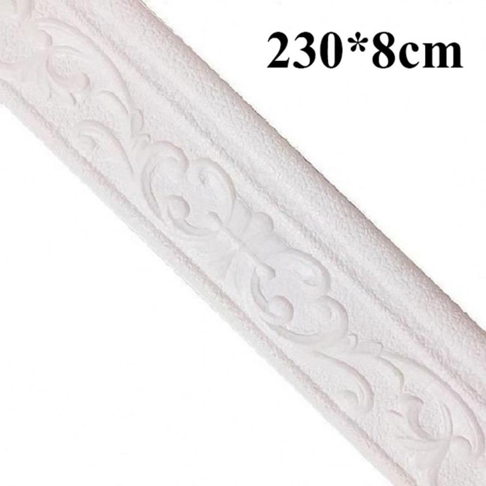 New 3D Wall Skirting Border Self Adhesive Waterproof Wall Stickers Door Frame Decoration TV Background Wall