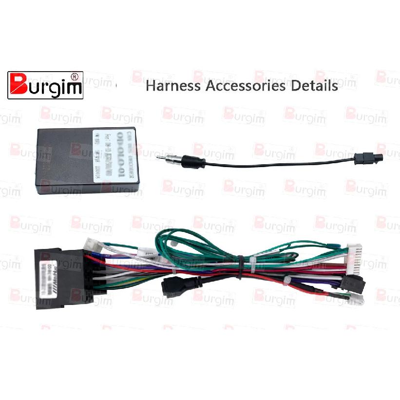 Car Radio Fascias Frame For Iveco Daily 2014-2022 9 inch 2DIN Stereo Panel Wiring Harness Power Cable Adapter Canbus Decoder