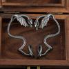Vintage Domineering Winged Dragon Earrings Stainless Steel Punk  Dragon Cuff Earring For Men Women Biker Animal Jewelry