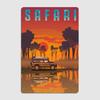 Safari Defender 110 Classic Car Retro Posters Metal Poster Pub Sign Garage Club Bar Indoor Wall Room Decoration Home Decor
