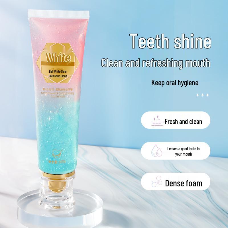 Hanlunmei Yu Niacinamide Whitening Toothpaste: Fresh, Long-lasting Fragrance & Gentle Gum Care, Popular on Douyin.