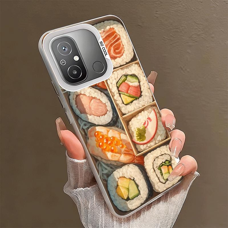 Delicious Sushi Bento Shockproof Phone Case for Xiaomi Poco X7 X6 X5 X3 Pro F7 Ultra M8 Redmi 15C 15 14C 13C 12C 10C 13 12 10