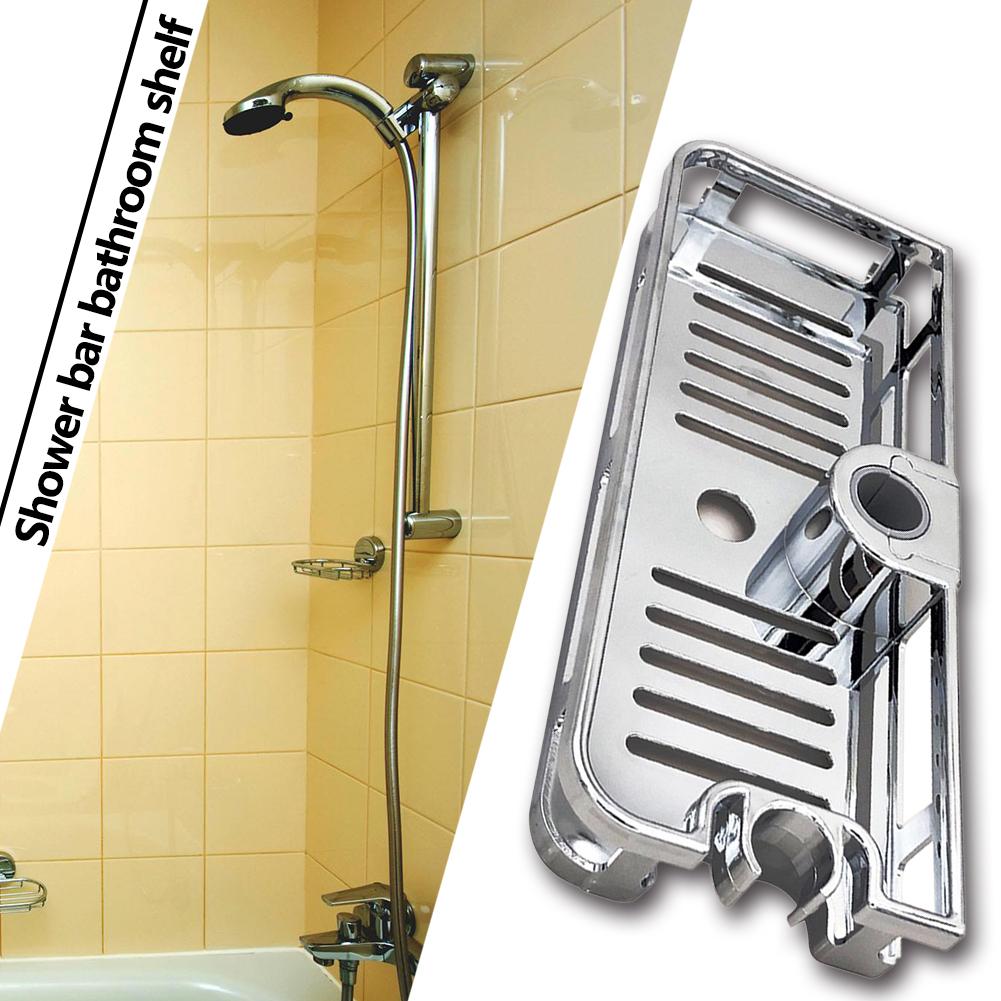 Shower Storage Holder No Drilling Lifting Pole Shelves Shower Caddy Shelf for Shower Rail with Diameter of 22 24 25mm