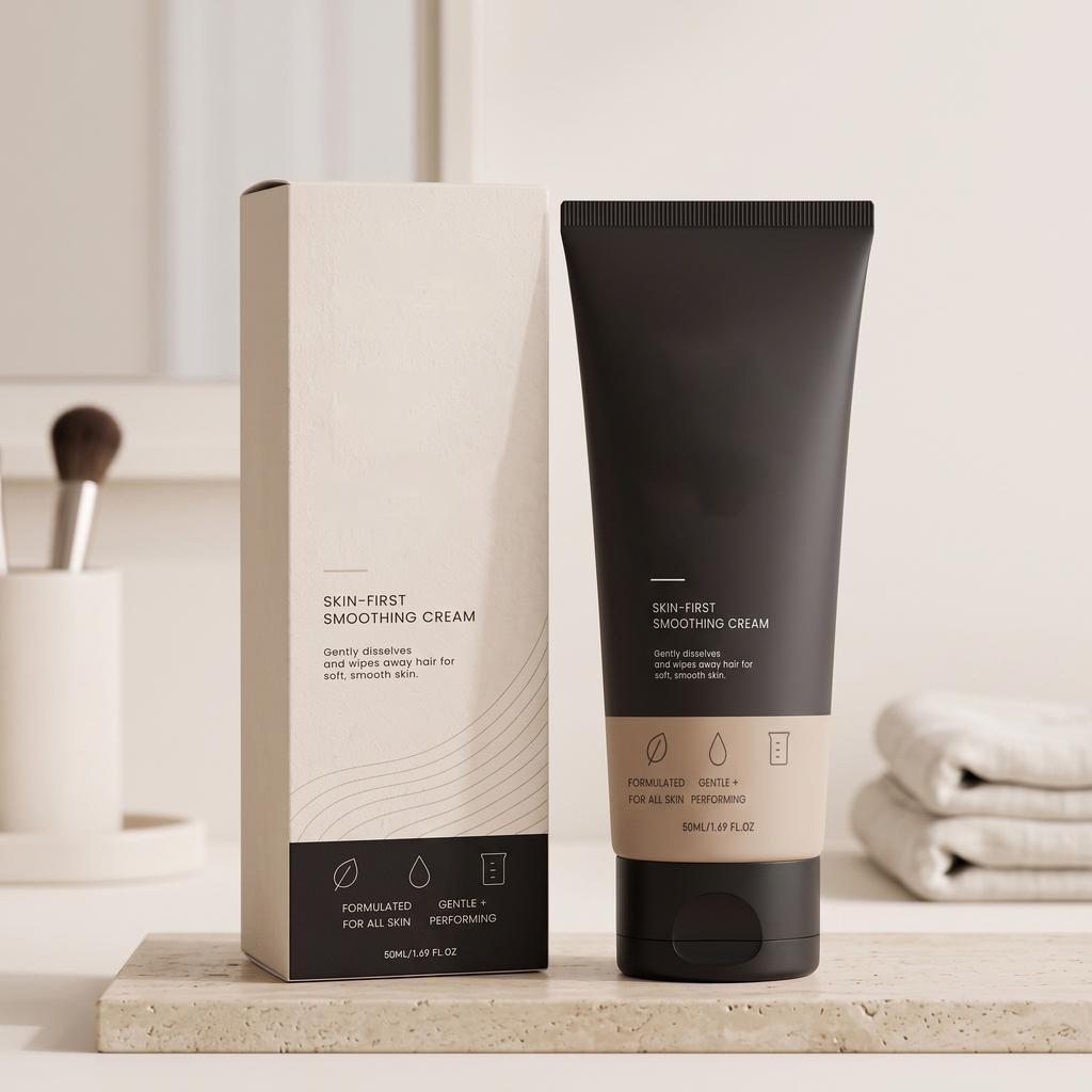 Gesichts-Haarentfernungscreme für unerwünschte Haare im Gesicht, Oberlippe, Kinn und, 60g