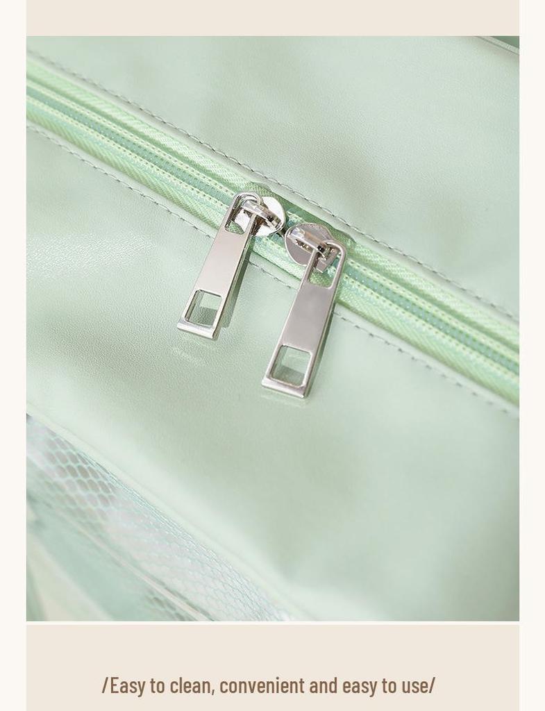 Large Waterproof PU Travel Bag - Wet/Dry Separation, Portable Fitness & Toiletry Storage