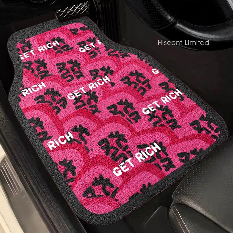 

Silk Loop Car Floor Mats for Girls, Universal Cute Rose Red Car Floor Mats, Car Mats, Carpets for Vehicles 3 Kittens - 1 after Silk Circle Foot Pad