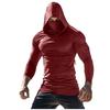 Men's Fashion Printed Sun Protection Hoodie Lightweight Long Sleeve Breathable Outdoor Sportswear with Face Covering and Adjustable Hood