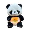 Panda Bear Plush Toy with Sound Light Sensing Soft Comfortable Stuffed Animal for Anxiety Relief Soothing Sleep Companion with Musical Lights Rhythmic