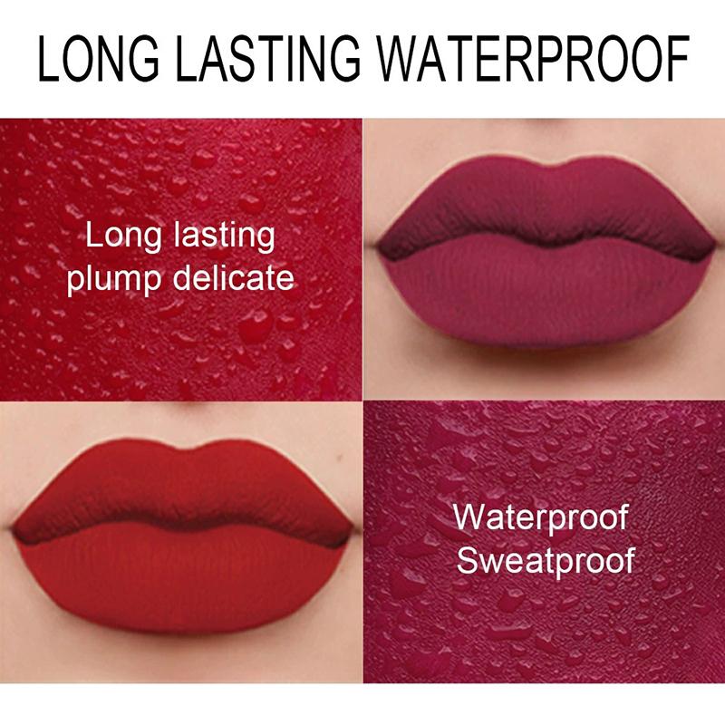 Sada 4 tenkých rtěnek Pevný lesk na rty Matný / Hydratační make-up na rty Kosmetika Dárek pro dívky ženy 1,5 g*4 Kosmetika Make-up