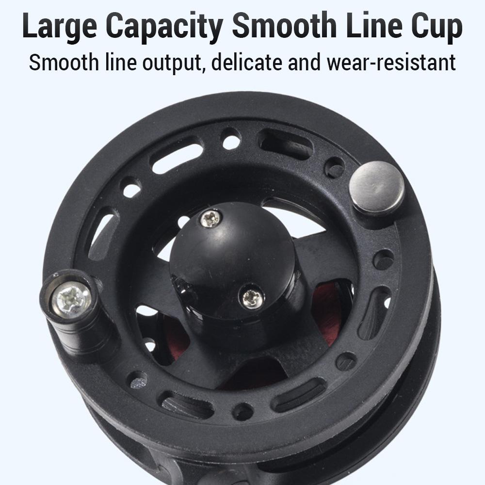 Fliegenfischerrolle, vordere Angelrolle, 50 mm/60 mm, Handrutenrolle, Eisangelrolle