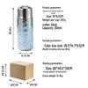 Elegant Titanium Insulated Cup with Magnetic Temperature Gauge and Tea Separator