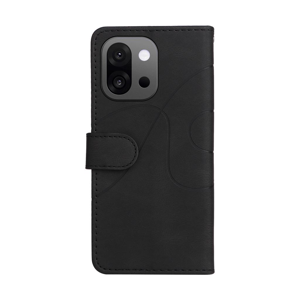 For OnePlus 13T 5G Leather Phone Case Stand Wallet with Bi-colour Splicing Design