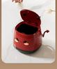 Little Devil Mini Desktop Trash Can with Lid - Cute Waste Basket for Office, Living Room, or Household.