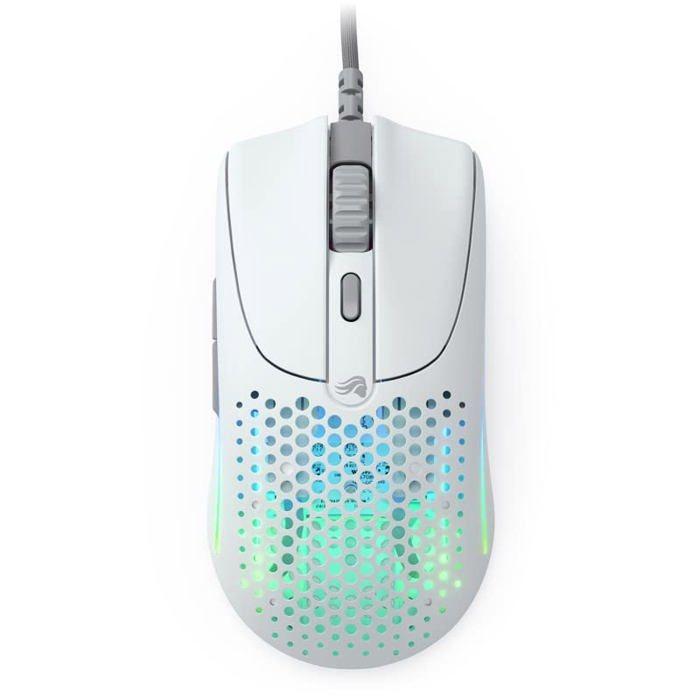 Souris de jeu - Glorious - Model O 2 - Blanc mat - 59 g - Capteur BAMF 2.0 26000 DPI