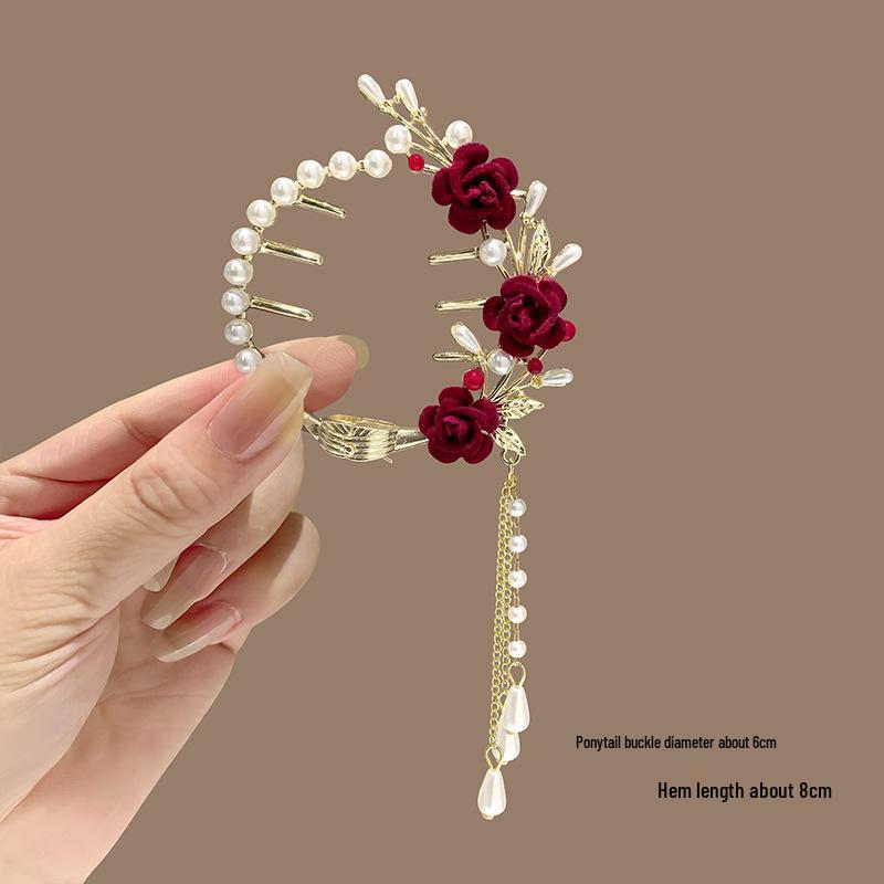 Children's Meatball Claw Hair Clip - Girl's Ponytail Accessory & Styling Tool