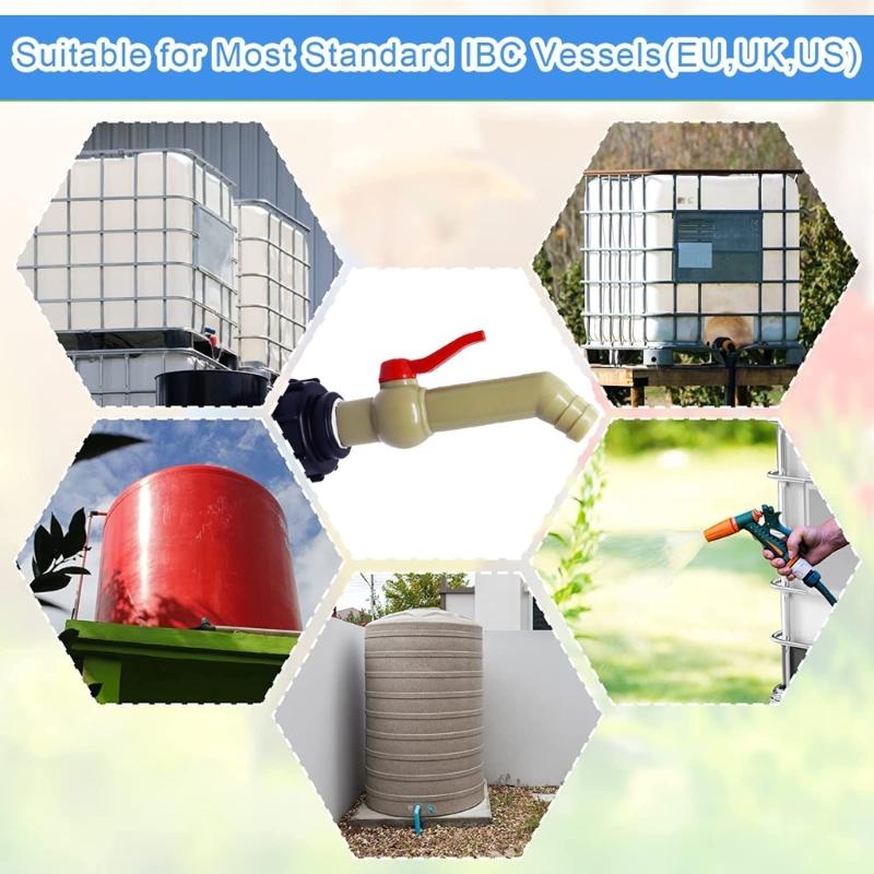 IBC Outlet Tap IBC Tank Accessories Water Tank Accessories Adapter Outlet Tap IBC Water Tank Ball Outlet Valves