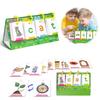 129 Pcs Picture Recognition Visual Word Game Text Recognition Word Builder Game  Teacher Teaching