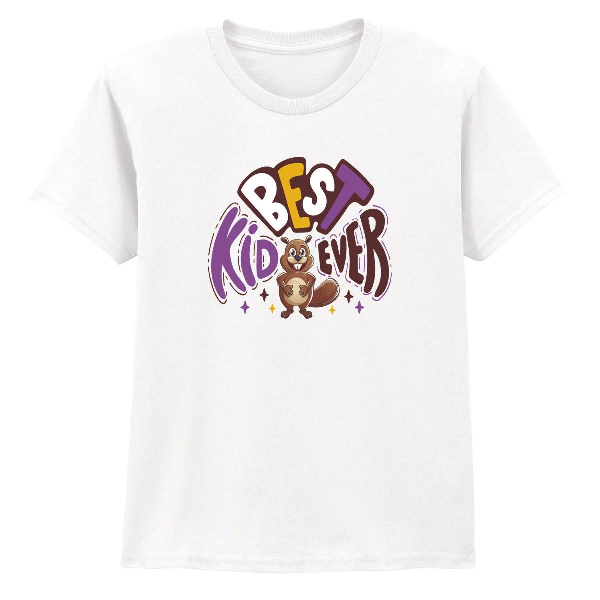 Best Kid Ever Boys Girls Kids T-Shirt Beaver Graphic 150