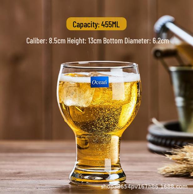 Ocean Clear Glass Multi-Purpose Mug - Beer, Water, Juice, Milk Tea, Whiskey, Wine 301-400ml