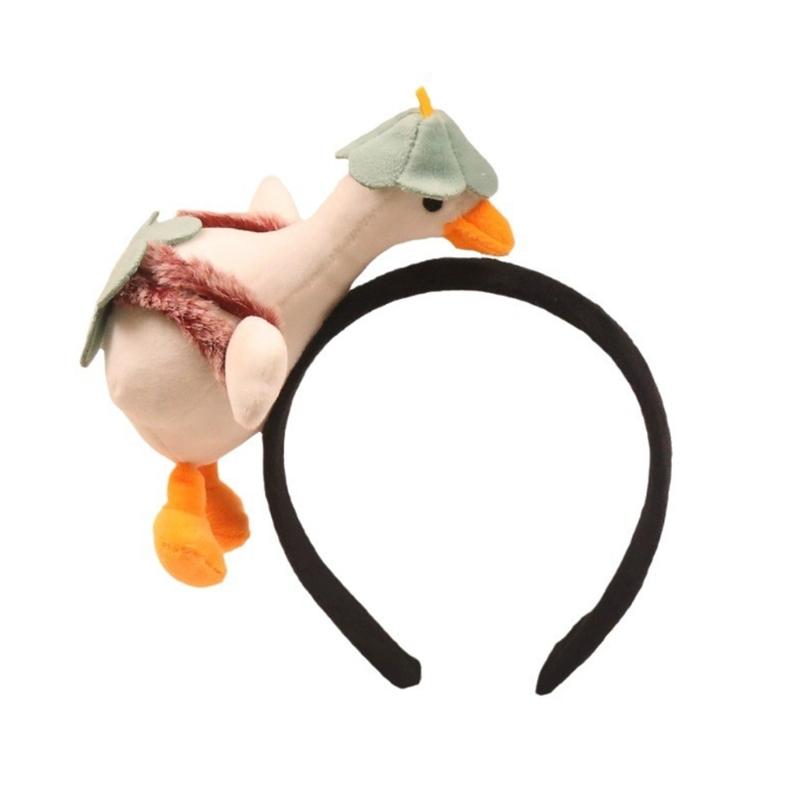 3D-Entenhaarbänder – Foto-Requisiten, auffälliges Haarband, Party-Haarschmuck, lustiges Haarband für Musikfestivals