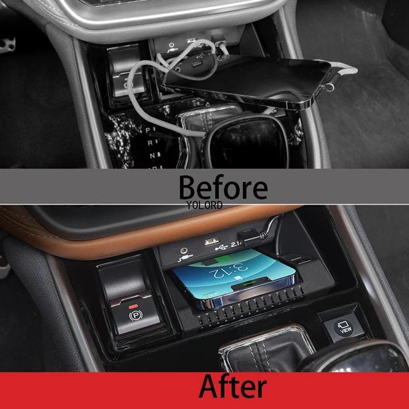 10W Car Wireless Charger Mobile Phone Charger Charging Pad Plate Charging Holder For Subaru Outback 2020-2024