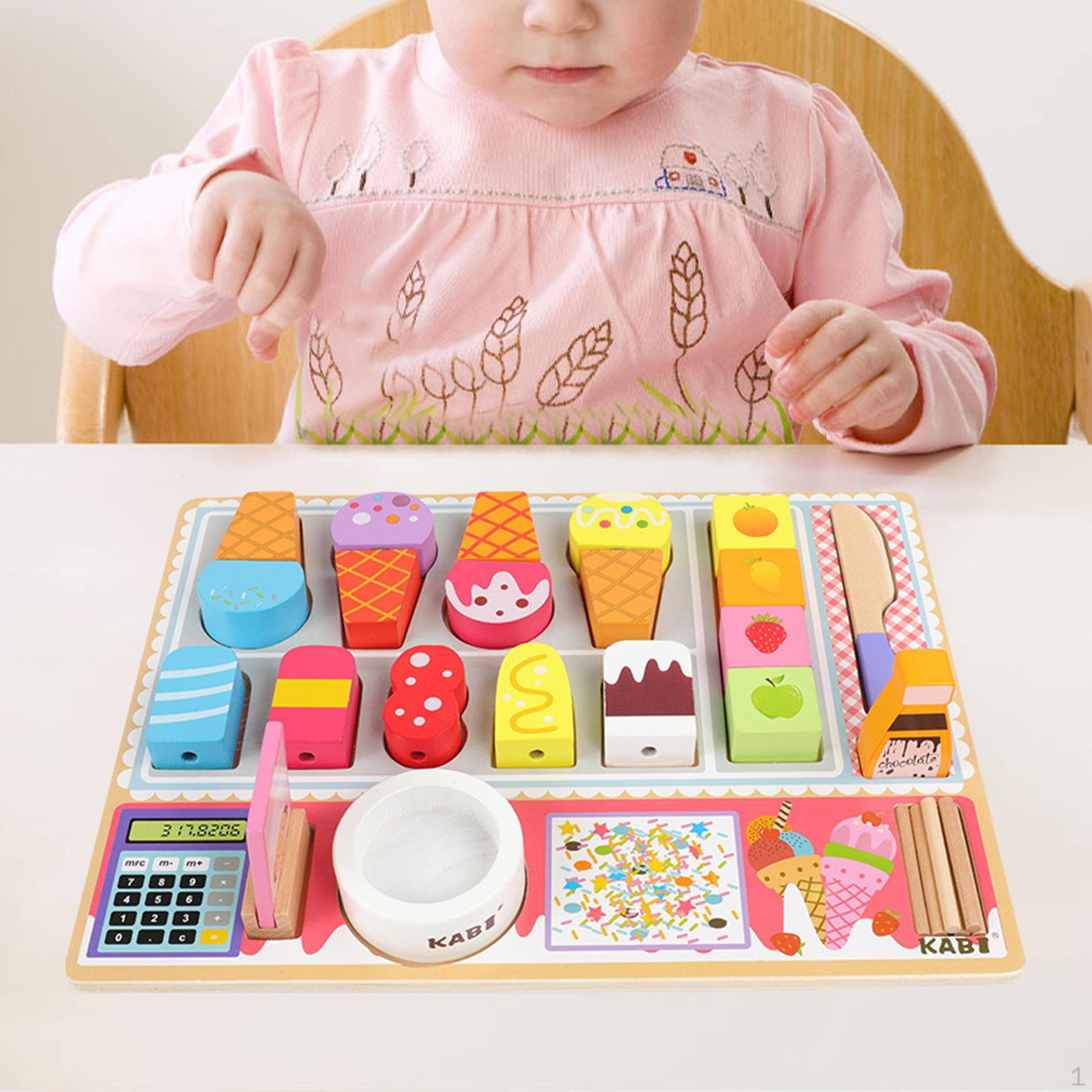 

Игрушка для ролевых игр на кухне, деревянная еда для подарка на день рождения, сувениры для вечеринок Ice cream