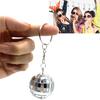 2/3/4Cm Diameter Disco Ball Keychains 2024  European Cup Theme Party Bar Decoration Bag Car Ornaments Fans Souvenir
