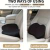 2 In 1 Multifunctional Car Seat Cushion Universal Memory Sponge Seat Lumbar Support Pillow Breathable Driver Seat Raising Pad