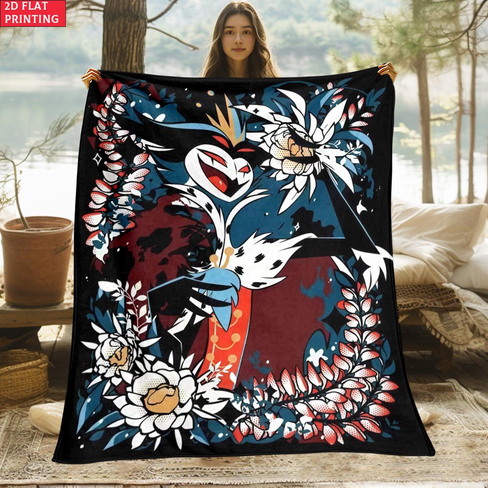 Anime Thin Flannel Blanket for Bedrooms,Living Rooms,Sofas Blankets,Offices,Lunch Breaks,Picnics,blanket,blankets Fluffy 75X95CM