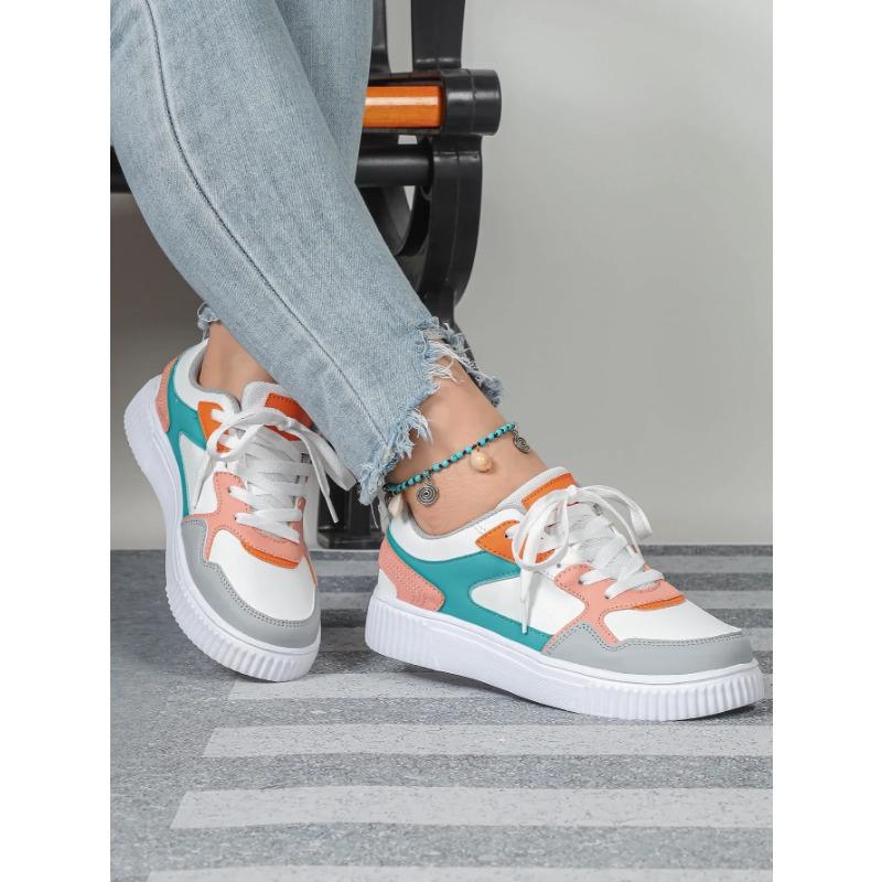 Koreanisch Trendige Modische Dicke Sohle Lässige Sportschuhe Weich Bequem Outdoor Paar-Stil Trendschuhe Synthetisches Innenmaterial