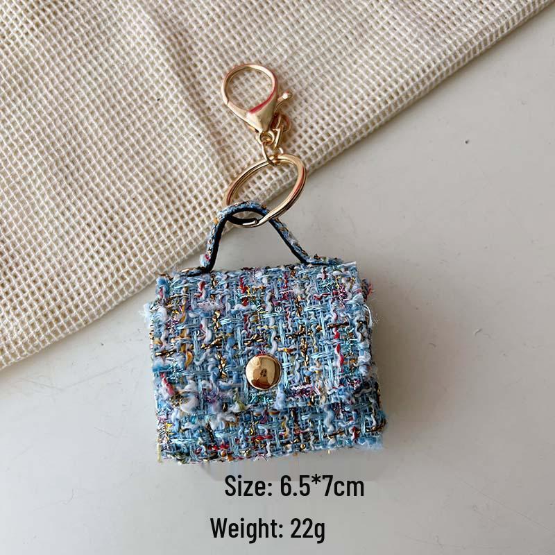 Fashion Mini Bag Keychain: Charm Pendant, Backpack, Handbag, Coin Purse, and Earphone Storage.