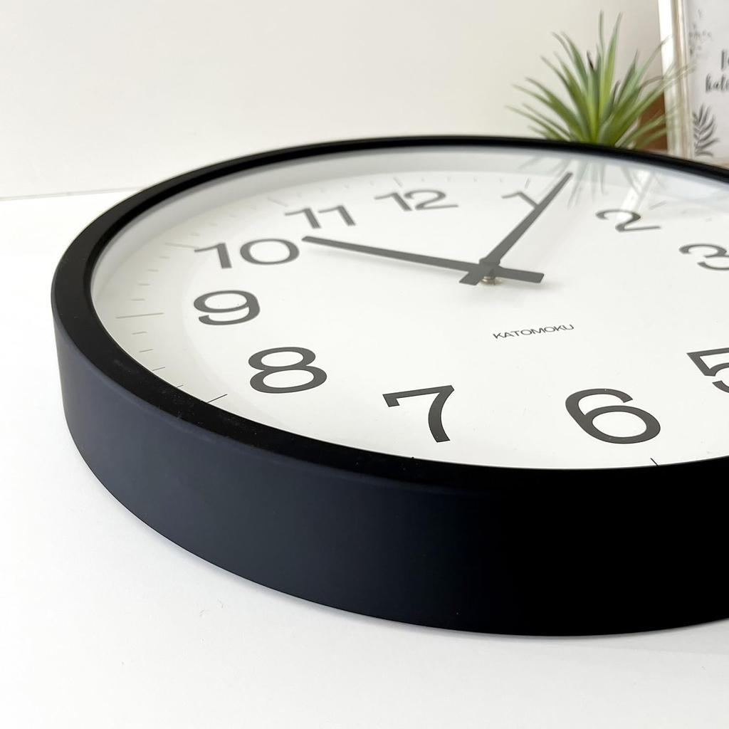 KATOMOKU muku clock 16 LL black beach radio clock radio km-116BKRC 382mm (SKP clock)