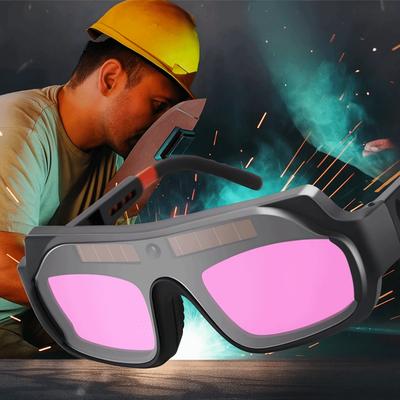 Solar Powered Automatic Dimming Welding Glasses Anti-glare Auto Darkening Argon Arc Welding Glasses Anti-Scratch Eye Protection