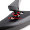 Black Universal Motorcycle Rearview Side Mirrors Compatible With Honda Kawasaki Suzuki Harley Bolt (Black-Harley)