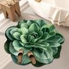 Diatomaceous Earth Floor Mat 3D Realistic Floral Design Non-Slip Absorbent Bath Mat Quick-Drying Soft