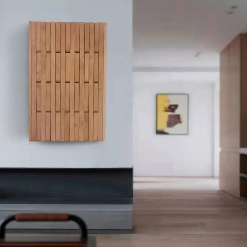 Многослойная вешалка для одежды Креативность Настенная вешалка для одежды из дерева Крючки для вешалок для одежды Шкаф для гостиной Бамбуковая вешалка для одежды Настенный крючок 55 63cm 338666₽