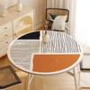 Round Waterproof Tablecloth Pvc Oil-proof Anti-scalding Dining Table Mat Japanese Minimalist Style Home Decoration Tablecloths
