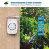 Clear Doorbell Cover Outdoor Transparent Waterproof Wireless DoorBell Cover Wall Mount Transmitter