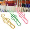 100Pcs Fancy Paperclips Music Note Style Anti Slip Metal Box Packed Cute Paper Clips for Notebook Sc