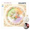 Stretched Frame Pearl Art Kit Floral Bouquet DIY Sparkling Bead Canvas Creative Leisure Craft for Home Decoration Projects Wall Art Hobby