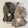 Korean Style Double-Sided Houndstooth Scarf - Warm, Versatile, and Stylish for Autumn and Winter