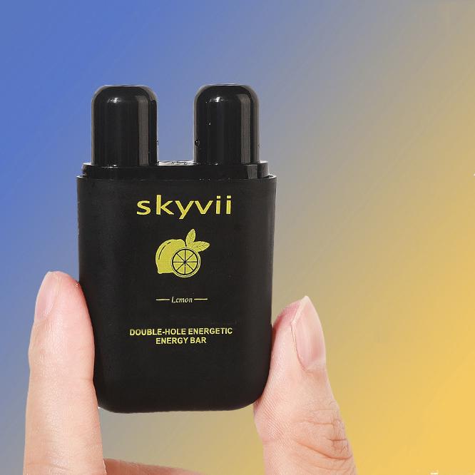 

Енергійний ароматерапевтичний інгалятор - очищає закладеність носа за допомогою натуральних ефірних олій - конструкція з двома ніздрями для полегшення в дорозі Lemon