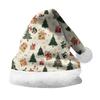 Nowy dwustronny pluszowy kapelusz Mikołaja z aksamitu dla dorosłych i dzieci - Z nadrukiem na zamówienie