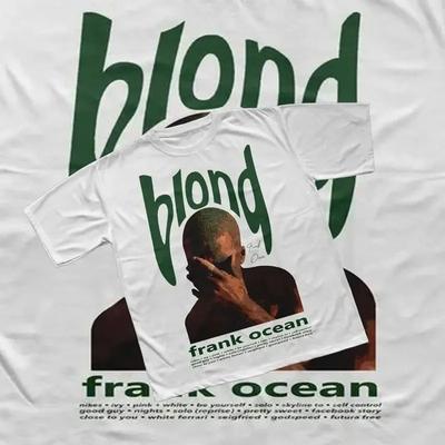 2026 Rapper Frank Retro Graphic T Shirt Unisex Hip Hop Ocean Album Clothing T-Shirts Y2k Unisex Blond Fashion Oversized Cotton T-shirt