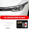 For Volkswagen Golf 8 2025 Facelift 8.5 MK8 Accessories 2 Pcs Car Headlight Protective Film Transparent Smoked Black TPU Sticker