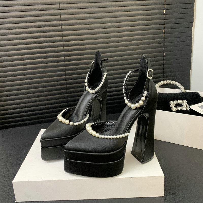 

Мода Женские Стразы Толстый Каблук Острый Носок Полые Сексуальные Одиночные Туфли Сандалии Супер Высокий Каблук Водонепроницаемая Платформа Ненавижу Высокие Каблуки 42 чёрный