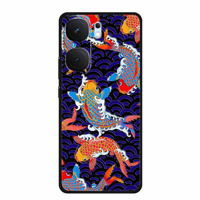 3D TPU Case For Vivo iQOO Neo 9 pro Flower Emboss Funda Neo 9s Pro Back Relief Silicone Soft Phone Cover Cartoon Bumper Capa
