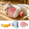 Chew Kick Toys for Cats Plush Catnip Fish Cat Toy, Interactive Stuffed Toy with Crinkle Indoor Exercise Sound, Soft Kicker Cats, Kittens Anxiety