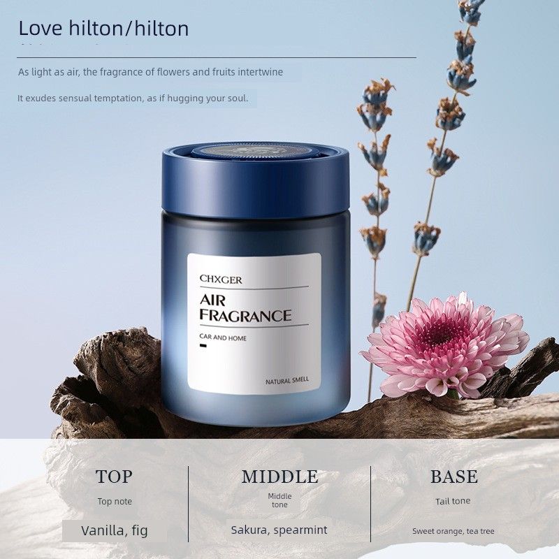 

Car Interior Fragrance Solid Balm Hilton Rose Freesia Sage Tea Fragrance 2025 New Model [Star Wishes] Falling in Love with Hilton 200g
